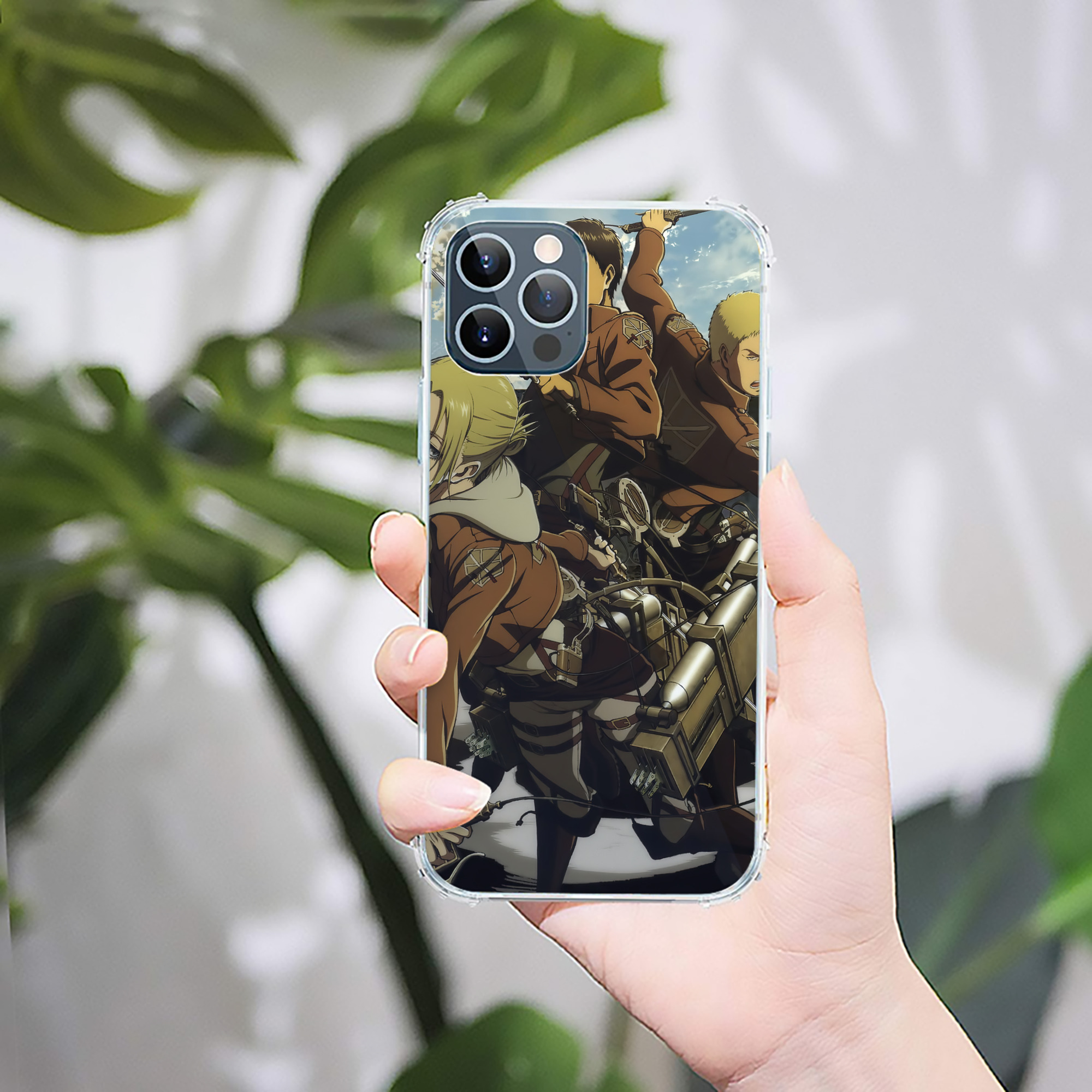 （画像用） 進撃の巨人 Attack on Titan 【iPhone 12シリーズ対応】透明スマホケース（クリアソフトケース）